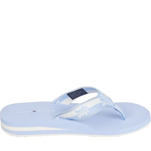 Tommy Hilfiger , colorblock webbing sandal ,Blue female, Sizes:
