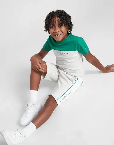 Tommy Hilfiger Colour Block T-Shirt/Shorts Set Children - Green