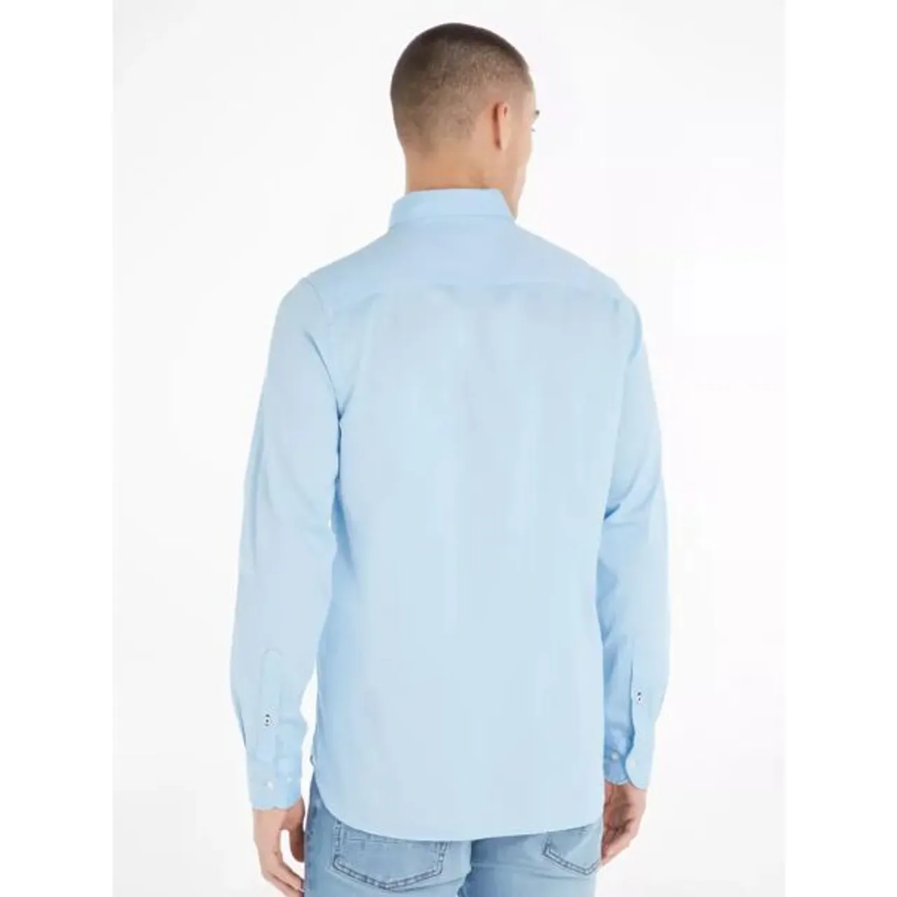 Tommy Hilfiger Core Flex Dobby Slim Fit Shirt - Calm Blue - Male