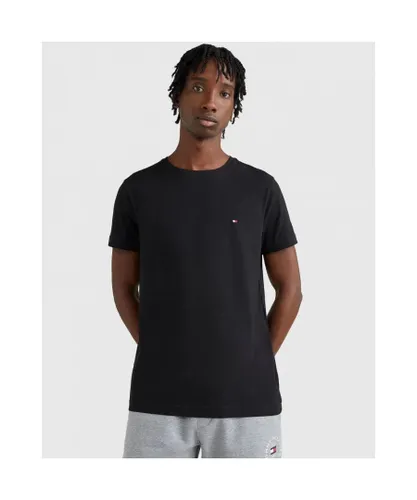 Tommy Hilfiger Core Stretch Mens Slim C-Neck T-Shirt - Black
