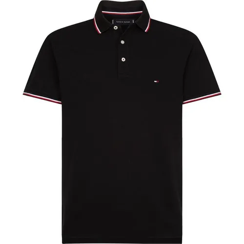Tommy Hilfiger Core Tipped Slim Polo Shirt - Black