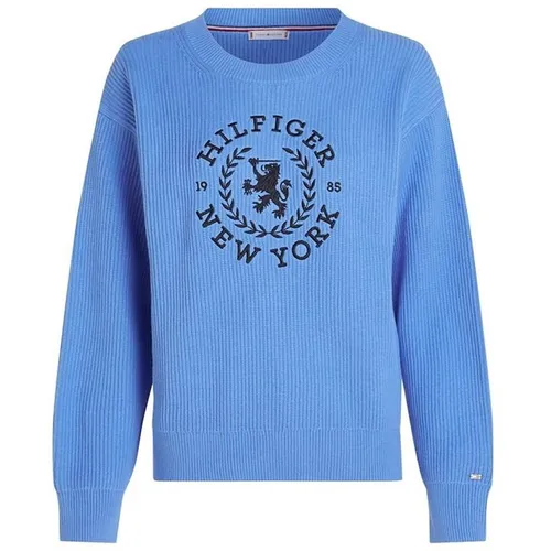 Tommy Hilfiger Crew Neck Sweater. - Blue