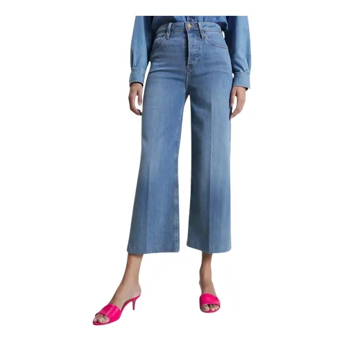 Tommy Hilfiger , Cropped wide leg jeans for women ,Blue female, Sizes: