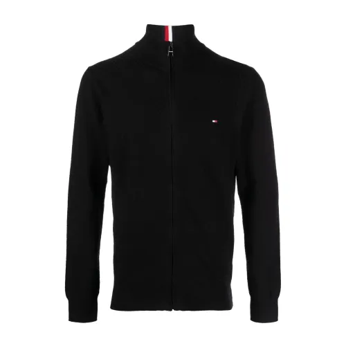 Tommy Hilfiger , Cross structure zip through ,Black male, Sizes:
