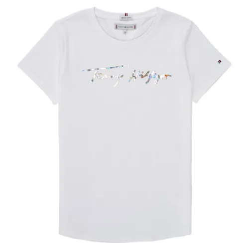 Tommy Hilfiger  DAJONET  girls's Children's T shirt in White