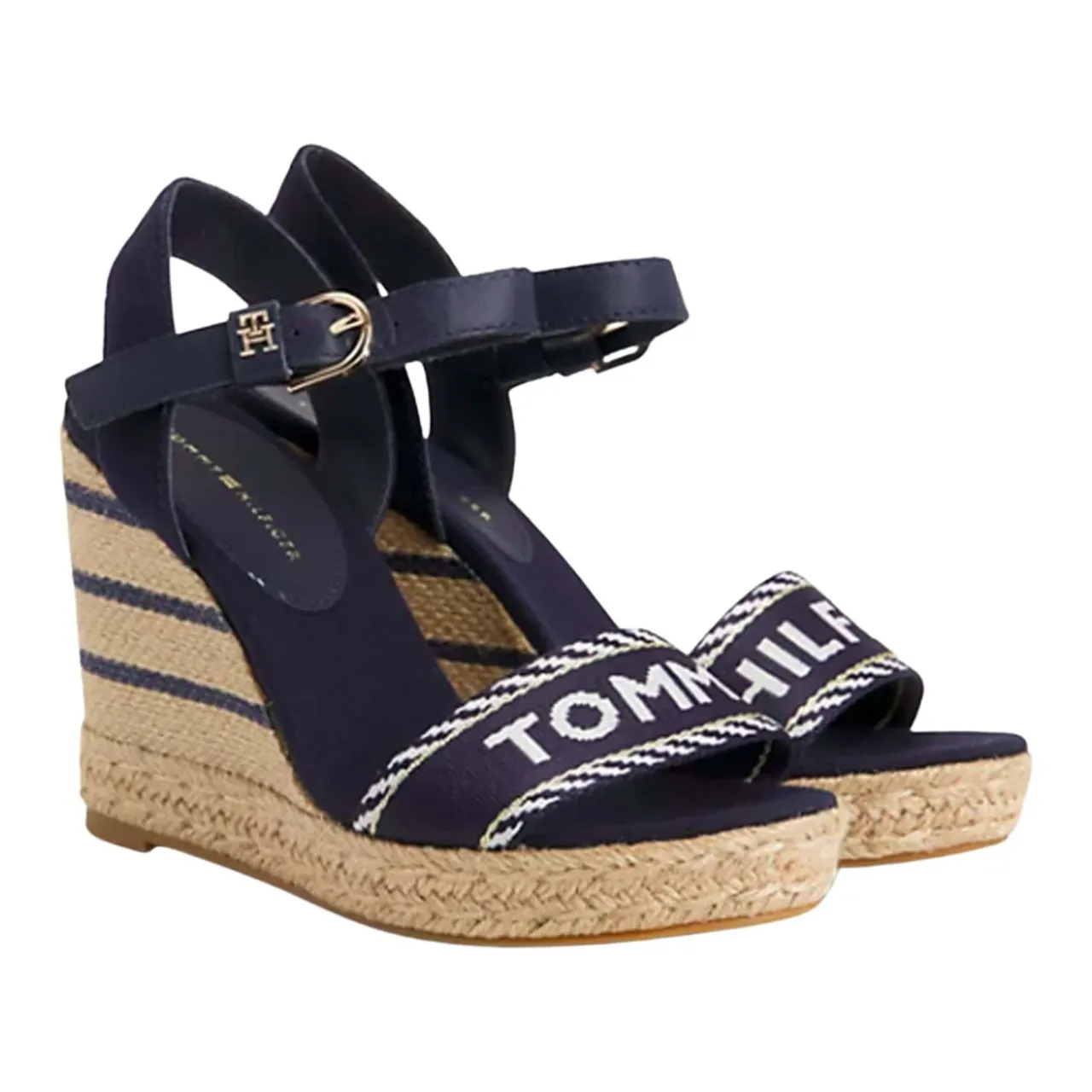 Tommy Hilfiger , Dark Blue Wedge Heels ,Blue female, Sizes: