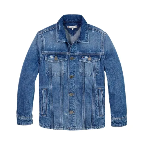 Tommy Hilfiger , Denim jeans jacket ,Blue unisex, Sizes: