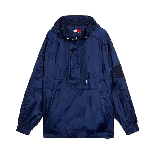 Tommy Hilfiger , Dm0Dm18498Dcc Trench AND Rain Coats ,Blue male, Sizes: