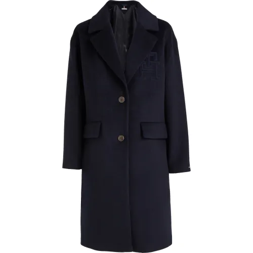 Tommy Hilfiger , Double-Breasted Coats ,Blue female, Sizes: