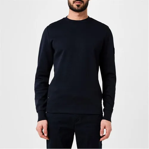 TOMMY HILFIGER Double Face Knit Crew Sweater - Blue