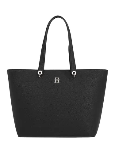 Tommy Hilfiger Emblem Large Tote Bag, Black - Black - Female