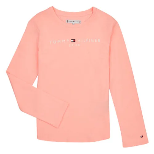 Tommy Hilfiger  ESSENTIAL TEE L/S  girls's  in Pink