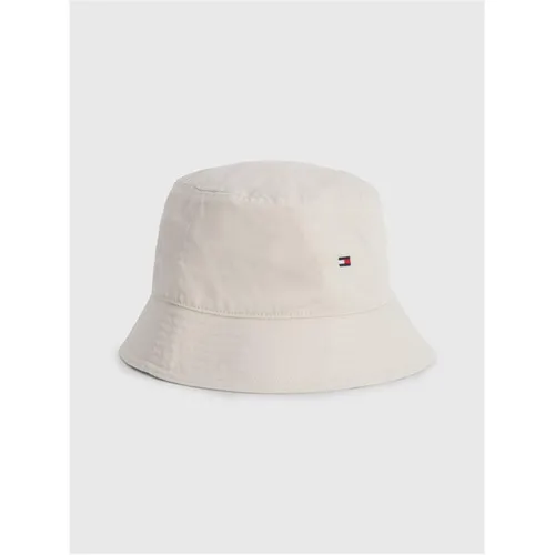 Tommy Hilfiger Flag Embroidery Bucket Hat - Beige