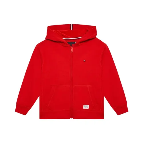 Tommy Hilfiger , Full Zip Hoodie ,Red male, Sizes: