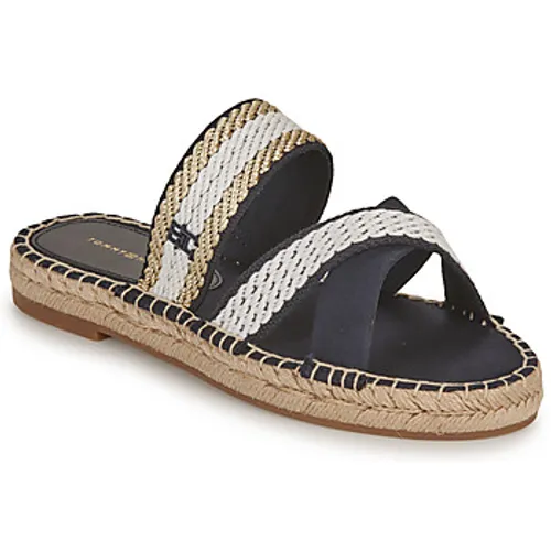 Tommy Hilfiger  GOLDEN WEBBING SANDAL  women's Mules / Casual Shoes in Marine