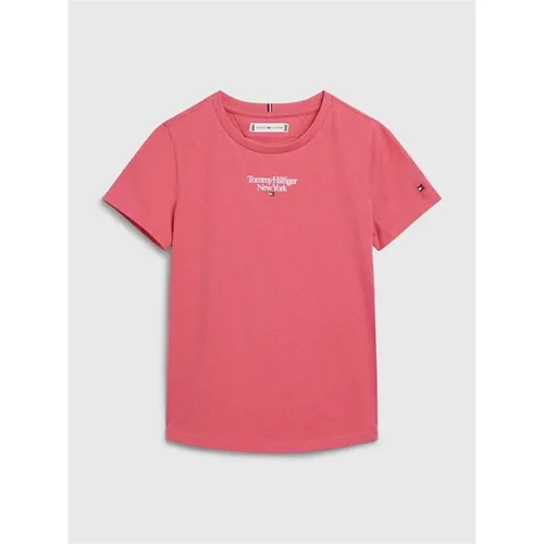 Tommy Hilfiger Graphic Short Sleeve T-Shirt Juniors - Pink