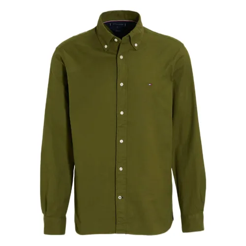 Tommy Hilfiger , Green Long Sleeve Shirts ,Green male, Sizes:
