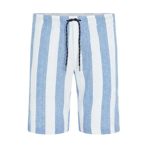 Tommy Hilfiger Harlem Crafted Stripe Shorts - Blue