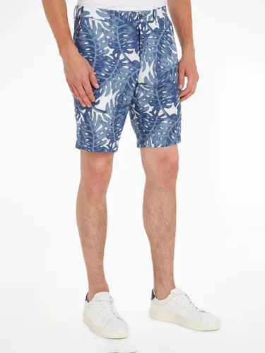 Tommy Hilfiger Harlem Linen Floral Shorts, Blue - Blue - Male
