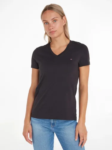 Tommy Hilfiger Heritage Cotton V-Neck T-Shirt - Masters Black - Female