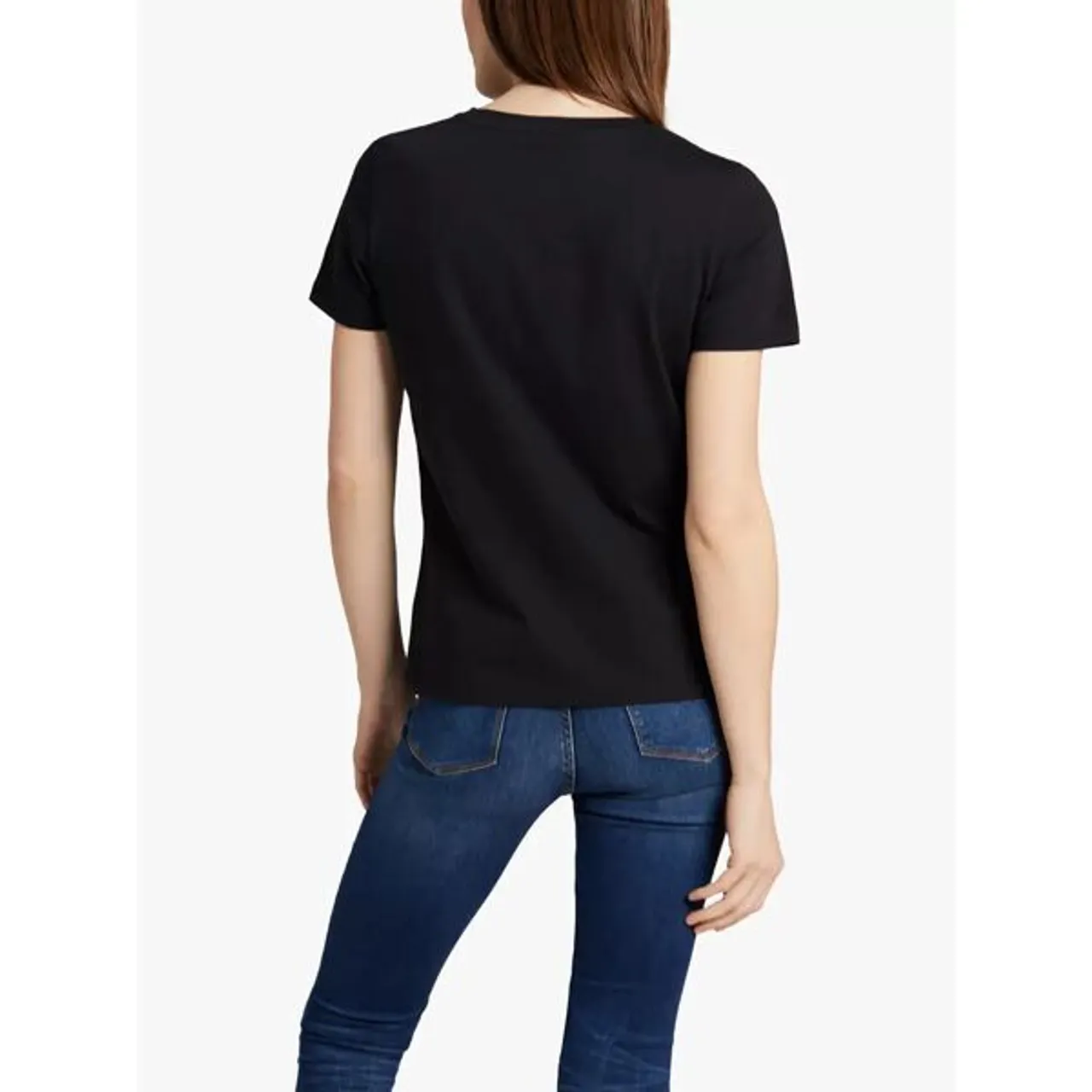 Tommy Hilfiger Heritage Organic Cotton Logo T-Shirt - Black - Female