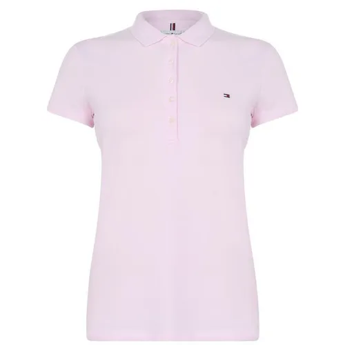 Tommy Hilfiger Heritage Short Sleeve Slim Fit Polo Shirt Ladies - Pink