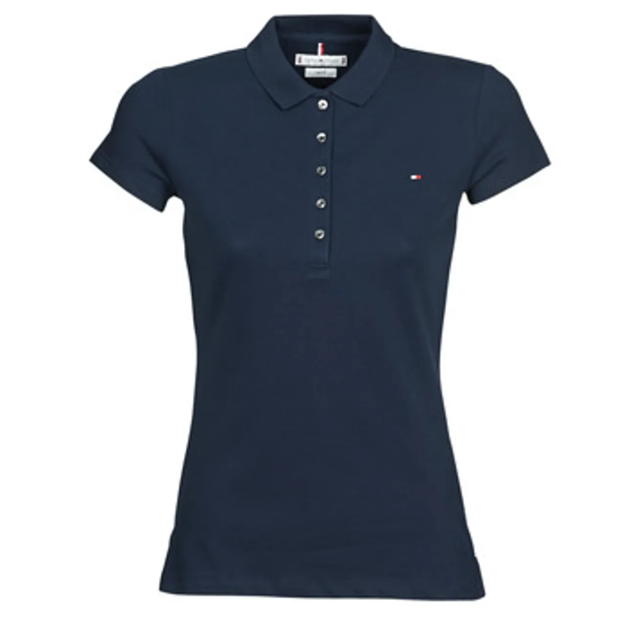 Tommy Hilfiger  HERITAGE SS SLIM POLO  women's Polo shirt in Blue