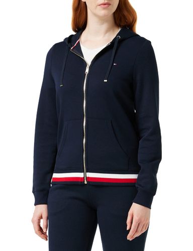 Tommy Hilfiger - Heritage Zip Through Hoodie - Tommy Jumpers For Women - Womens Clothes - Presents For Women - Ladies Hoodies - Navy - Size S