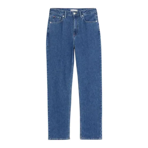 Tommy Hilfiger , High-waisted straight cut jeans ,Blue female, Sizes: