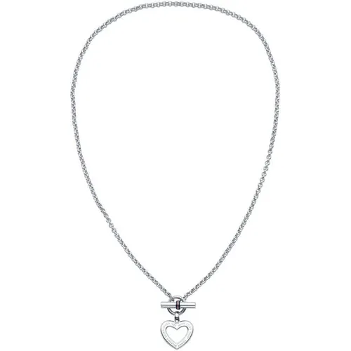 Tommy Hilfiger Hilfiger Heart Necklace - Silver