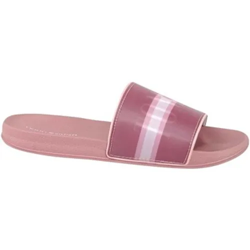 Tommy Hilfiger  Holographic Pool Slide  women's Outdoor Shoes in Pink