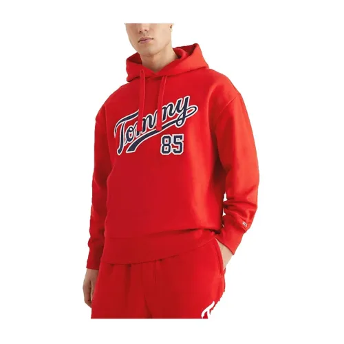 Tommy Hilfiger , Hooded sweatshirt ,Red male, Sizes:
