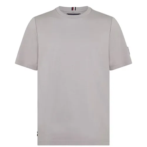 TOMMY HILFIGER Interlocking Logo Short Sleeve T-Shirt - Grey