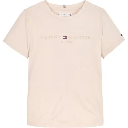 Tommy Hilfiger Junior Girls Essential T-Shirt - Beige