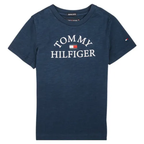 Tommy Hilfiger  KB0KB05619  boys's Children's T shirt in Blue