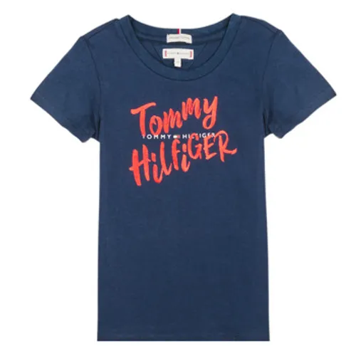 Tommy Hilfiger  KG0KG05030  girls's Children's T shirt in Blue