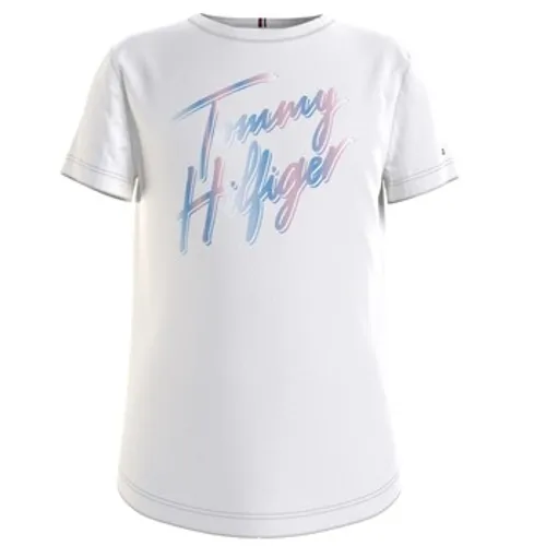 Tommy Hilfiger  KG0KG05870-YBR  girls's Children's T shirt in White