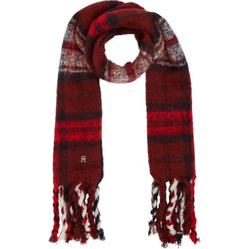 Tommy Hilfiger Knitted Check Scarf - Blue