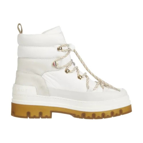 Tommy Hilfiger , laced outdoor boot ,Beige female, Sizes: