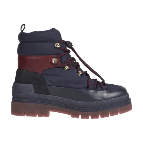 Tommy Hilfiger , laced outdoor boot ,Blue female, Sizes: