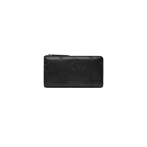 Tommy Hilfiger , Large Womens Wallet ,Black female, Sizes: ONE SIZE