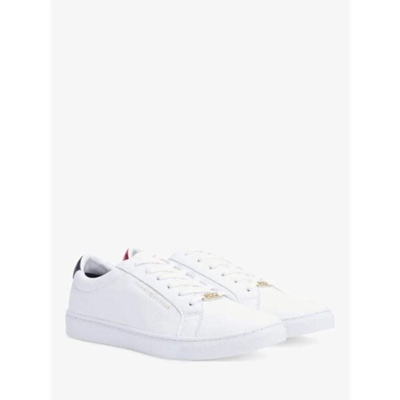 Tommy Hilfiger Leather Essential Trainers, White - White - Female