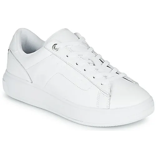 Tommy Hilfiger  LEATHER TOMMY HILFIGER CUPSOLE  women's Shoes (Trainers) in White