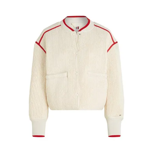 Tommy Hilfiger Line Quilted Padded Bomber - Cream