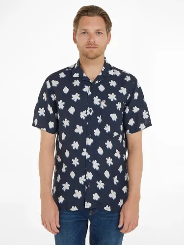 Tommy Hilfiger Linen Floral Shirt - Desert Sky / White - Male