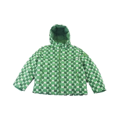 Tommy Hilfiger , Logo Allover Hooded Jacket ,Green unisex, Sizes: