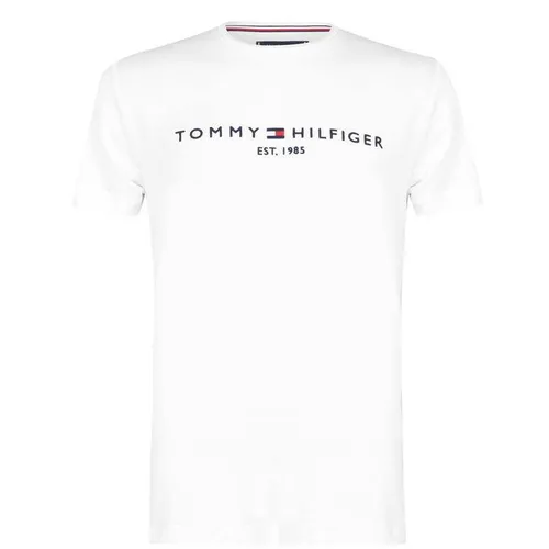 Tommy Hilfiger Logo Crew Neck T Shirt - White
