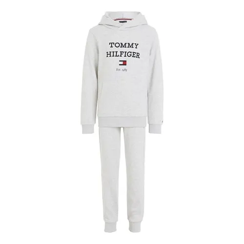 Tommy Hilfiger Logo Hoodie Sweatset Juniors - Grey