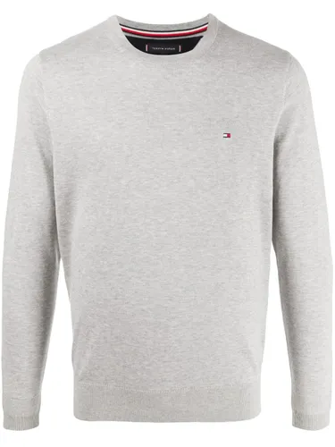 Tommy Hilfiger logo patch jumper - Grey