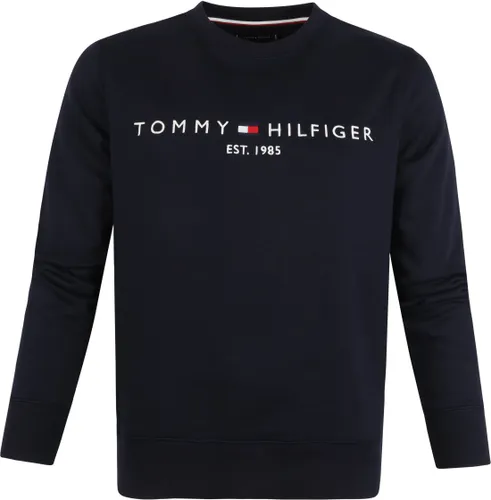 Tommy Hilfiger Logo Sweater Navy Dark Blue Blue